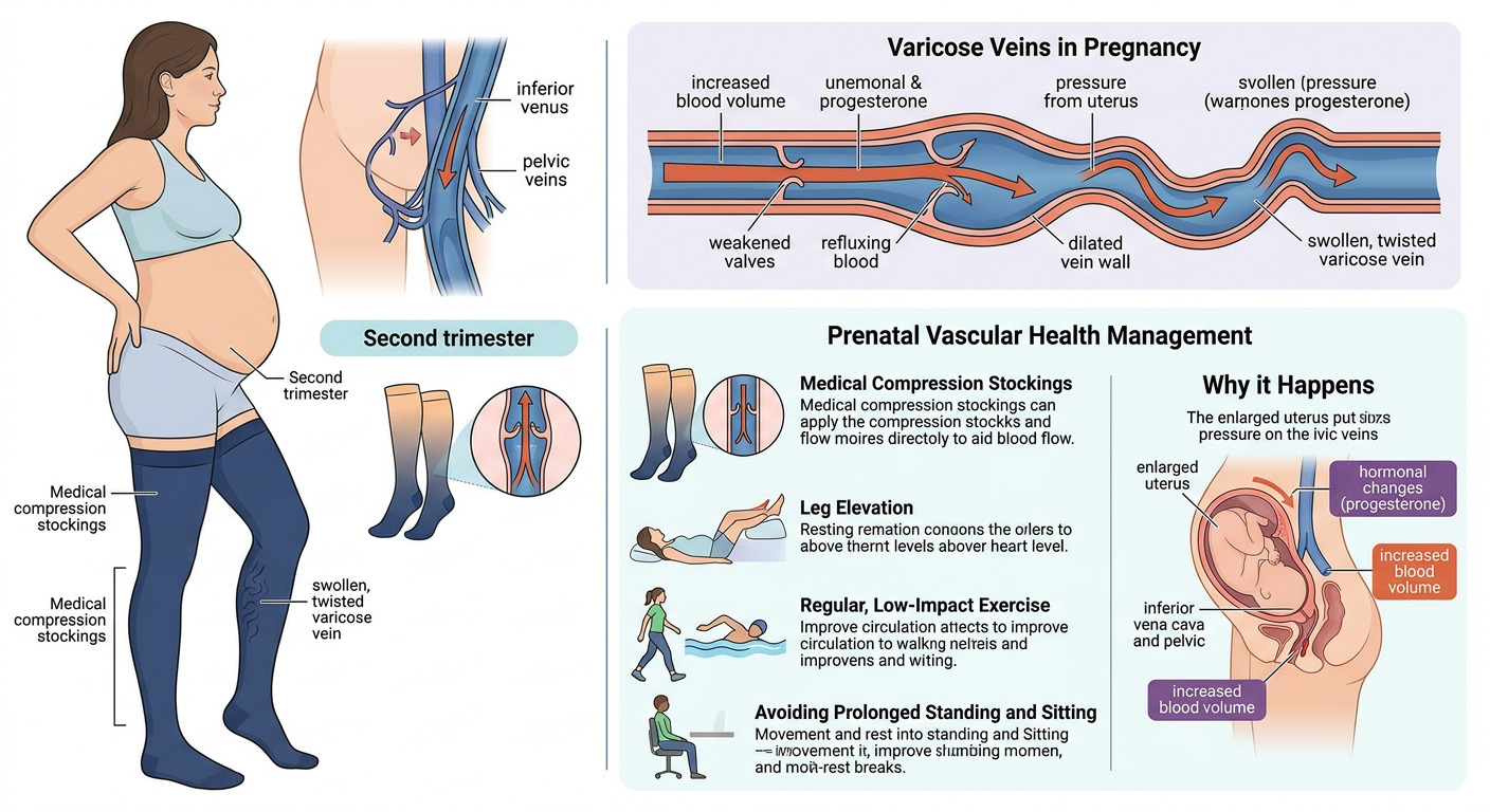 الدوالي أثناء الحمل